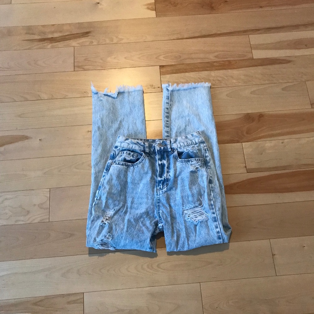 Light Blue Distressed Jeans